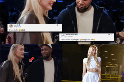 HOT NEWS: Kevin Durant’s eyes say it all? Social media erupts after he appears fixated on Cameron Brink’s legs following Sparks game. Viewers call it “unreal,” “awkward,” and “so Durant.” Is it innocent—or something that crossed the line? SHOCKING reactions are flooding in!