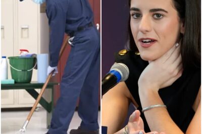 HEARTWARMING: Caitlin Clark Breaks Down After Seeing Her 80-Year-Old High School Janitor Still Working—What She Did Next Left the Entire School in Tears. A Quiet Visit to Dowling Catholic Turned Into a Moment of Kindness That’s Now Going Viral Across America.