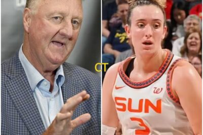 LARRY BIRD ERUPTS: “Cowardly. Pathetic. A Disgrace!” — NBA Legend SLAMS Marina Mabrey for Foul on Caitlin Clark, Warns WNBA’s Silence Could Destroy the League’s Future