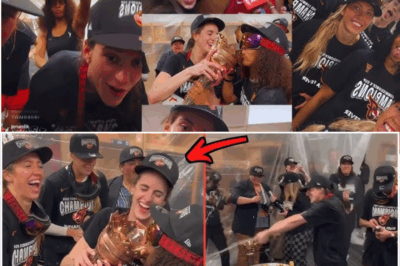 VIDEO: Caitlin Clark’s Teammates Take Advantage of Her Crouching Down During Vulgar Celebration Inside Indiana Fever’s Locker Room