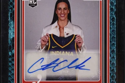 In a jaw-dropping moment for sports memorabilia, Caitlin Clark’s ultra-rare 1-of-1 trading card just shattered records at public auction. The card, a true collector’s gem, sold for an eye-watering amount — setting a new benchmark and adding another milestone to the rising star’s already historic career.