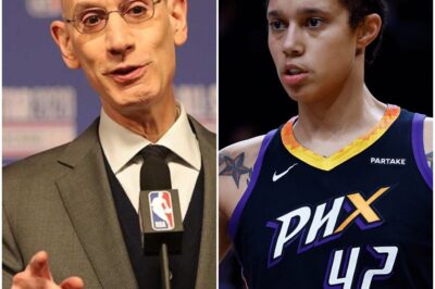 She’s Out for Good — And the Scandal Behind Brittney Griner’s Lifetime Ban Is Rocking the WNBA. When Adam Silver made the announcement, the league went silent. Brittney Griner — banned for life. No suspension. No warning. Just gone. The reasons? That’s where the real shock begins. Details are leaking, rumors are spreading, and the full story is turning into one of the most explosive controversies the WNBA has ever faced. Some say it’s justice. Others call it a power move. So what really happened behind closed doors? And how did one decision rewrite Brittney Griner’s entire career in a single day? 👇