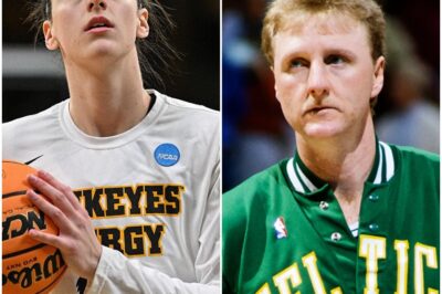 THE CROWD HELD ITS BREATH — AND THEN ERUPTED.  Larry Bird didn’t show up for a cameo. He showed up for a coronation.  In a jaw-dropping moment during Caitlin Clark’s post-game interview, the Celtics legend strolled in, cool as ever, took her mic, and declared her “the toughest player I’ve seen since the ‘80s.”  That wasn’t just praise. It was a passing of the torch.  Within hours, Clark’s jerseys were SOLD OUT. Her name trended nationwide. Critics who once doubted her impact suddenly had nothing left to say.  This wasn’t hype — it was history. A once-in-a-generation endorsement that redefined Caitlin Clark’s place in the game… and the WNBA’s place in sports.  👀 The full breakdown of how one sentence from Larry Bird changed everything is waiting in the comments.