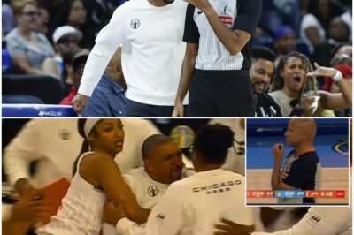 🔥 Sky Coach Tyler Marsh CRASHES OUT on WNBA Referee after Chicago Player Gets MUGGED by Sun THUG! 🔥  Chaos erupted in the WNBA when Chicago Sky head coach Tyler Marsh completely lost it on officials after what fans are calling a “blatant mugging” of his player by a Connecticut Sun defender.  Marsh stormed the sidelines, shouting at referees for missing what he insisted was a dangerous foul. The incident left the arena buzzing and social media in meltdown, with fans demanding accountability for the “thug-like play” that went uncalled.  Some say the meltdown shows Marsh standing up for his players. Others think it’s proof the WNBA’s officiating crisis has officially hit a boiling point. 👀