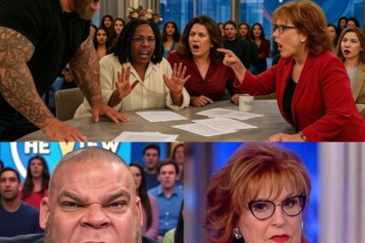 CHAOS ON THE SET OF “THE VIEW”: Tyrus storms off the set after accusing the show of trying to “lynch” him. Whoopi Goldberg and Joy Behar tried to intervene, but were unsuccessful.