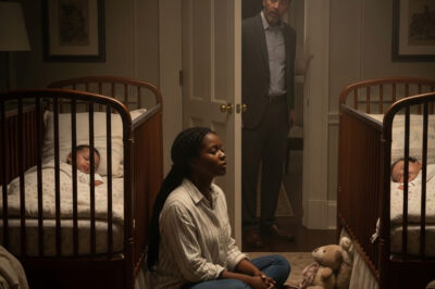 The MILLIONAIRE widower’s TWINS couldn’t sleep… until their new black nanny did something UNTHINKABLE.