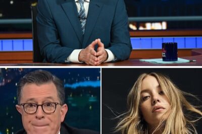 $50M WOKE COMEDY LOSS: How Colbert’s Agenda Cost CBS Millions While Sydney Sweeney’s Jeans Sent Stock Soaring 10%!