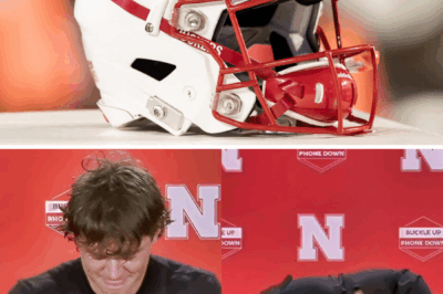 Emotions Spill Over in Raw Locker Room Moment: Nebraska Football Star Left in Tears After Reporter’s Unexpected Question Catches Him Completely Off Guard — Candid Video Captures the Heartbreaking Scene, Leaving Fans Wondering About the Hidden Struggles Behind the Helmet and the Story No One Saw Coming.