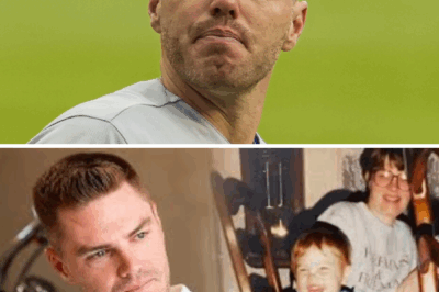 Choking back tears, Freddie Freeman’s voice trembled as he uttered, “My mother is everything to me,” before revealing the heartbreaking story of his irreplaceable loss. In a rare, vulnerable moment, the baseball star let fans see beyond the game, leaving an entire audience gripped by the depth of his pain.