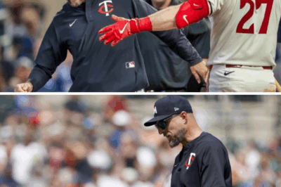 Minnesota Twins manager Rocco Baldelli’s fiery ejection against the Detroit Tigers left fans stunned and desperate for answers. What exactly pushed him over the edge? The heated confrontation, the breaking point, and the aftermath reveal a dramatic twist that turned an ordinary game into a must-see controversy