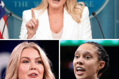 A shocking new confrontation has erupted between a political figure and a basketball star. After a fiery exchange, Karoline Leavitt reportedly made a stunning 7-word comment that has the entire WNBA in an uproar, leaving fans demanding to know what was said.