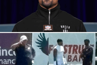 Eagle-Eyed Cameras Catch Fascinating Post-Practice Exchange: Big Dom, Shedeur Sanders, and Jalen Hurts Share a Curious Moment After Browns–Eagles Joint Session — Leaving Fans Buzzing With Theories About What Was Said, the Hidden Connections Between the Three, and the Story Behind Their Unexpected Interaction.