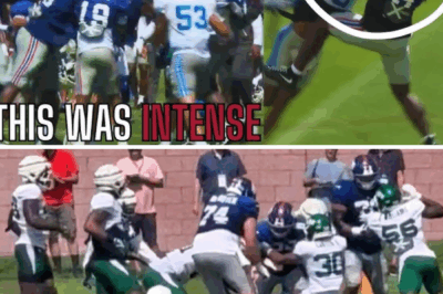 Chaos Breaks Loose at Joint Practice: Intense Giants–Jets Clash Explodes Into Massive On-Field Brawl, Sending Helmets Flying and Tempers Soaring — Viral Video Captures the Mayhem as Fans Across Social Media Pile On With the Same Hilarious Joke About the Rivalry and What Really Sparked the Fight.