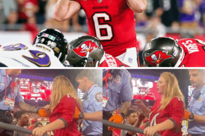 In a bizarre scene caught on video, a passed-out female Buccaneers fan was escorted from the stands by paramedics—while her boyfriend stayed put to watch the fourth quarter of a meaningless preseason game. The clip has gone viral, sparking debate over loyalty, priorities, and game-day etiquette.