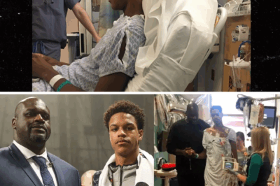 In a deeply personal revelation that shocked fans everywhere, Shaquille O’Neal broke down in tears as he recounted the harrowing moment he feared losing his son Shareef during a critical heart surgery. This heartfelt confession sheds light on the pain behind the basketball legend’s unwavering strength.