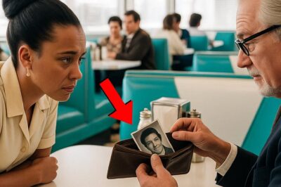 SIR, WHY IS MY MOTHER’S PHOTO IN YOUR WALLET?” The waitress saw her mother’s photo in the billionaire’s wallet — the truth made her cry!