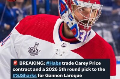 Canadiens acquire defenseman Gannon Laroque from the San Jose Sharks