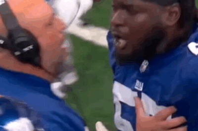 New York Giants star benched and suffers sideline meltdown after giving away FOUR penalties in row against