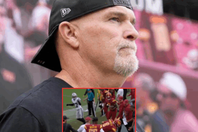 Commanders HC Dan Quinn Got Busted Wide Open During Horrifying Sideline Collision [VIDEO]