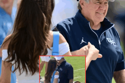 Fans spot Bill Belichick’s ‘inappropriate’ behavior with girlfriend Jordon Hudson on sidelines before UNC’s blowout loss