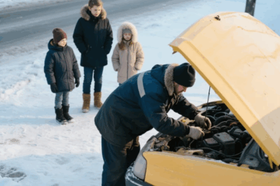 Mechanic Skips Thanksgiving Dinner to Help Stranded Family, Stunned When He Learns Who They Are