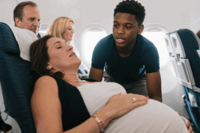 Black Teen Saves Millionaire’s Pregnant Wife Mid Flight, His Request Made the Millionaire Cry