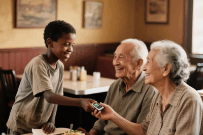 Poor Black Boy Pays for Elderly Couple’s Meal, Next Day a Millionaire Shows Up at His Door