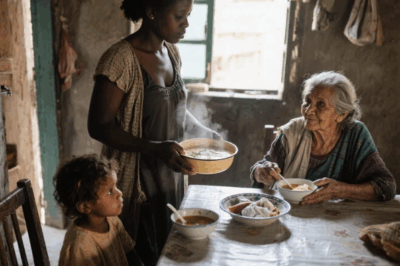 A Single Mom Took In a Lost Boy and His Ailing Grandma, Next Morning, a Black SUV Changed Her Life