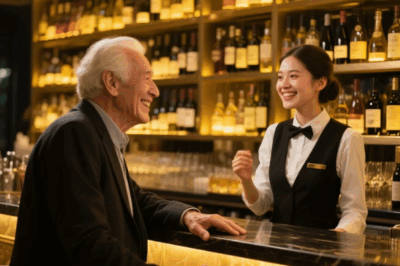 Young Bartender Helps a Wealthy Old Man Avoid a Scam, Then He Comes Back to Change Her Life