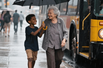 Everyone Ignores an Elderly Woman with Alzheimer’s at the Bus Stop, Until a Black Boy Steps In and…