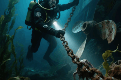 Diver Spots Chain Stuck on Propeller, What He Found on the Other End Froze Him!