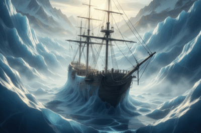 Frozen Ship Discovered Inside Melting Glacier — Preserved for Over 100 Years