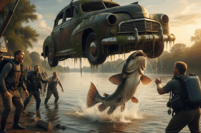 Sunken Corvette Recovered From River! Massive Catfish Surprise in the Trunk