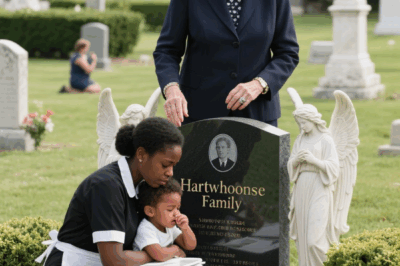 Billionaire Visits Her Son’s Grave And Finds A Black Waitress Crying With A Child – She Was SHOCKED!…