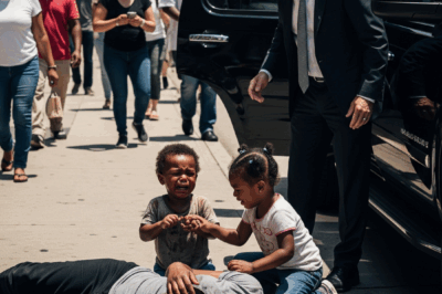 Homeless black woman collapsed on the side of the road, her two-year-old twins cried in despair just as a billionaire passed by and the ending…