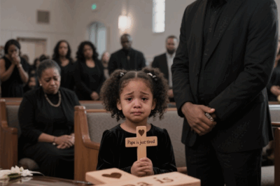 “Papa is just tired,” said the child at the casket — but no one could have expected what happened next…