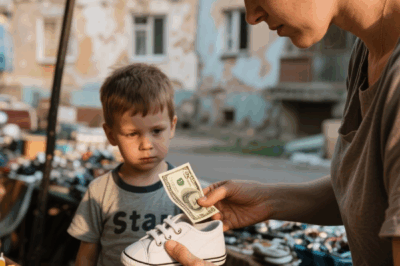 I Bought Baby Shoes at a Flea Market with My Last $5, Put Them on My Son & Heard Crackling from Inside