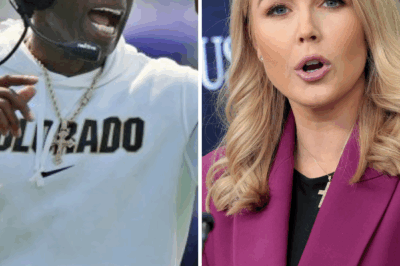 SHOCK ON LIVE! Karoline Leavitt ATTACKS Coach Deion Sanders — AND GETS “KNOCKED DOWN” IN FRONT OF MILLIONS OF VIEWERS!