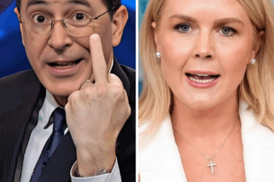 “You Wanted Airtime. Now You’ve Got a Legacy.” — With those cutting words, Stephen Colbert shredded Karoline Leavitt in a brutal late-night exchange that instantly went viral. The clash left his audience roaring, her supporters fuming, and the nation debating one unforgettable question: did Colbert just end her credibility on live TV?