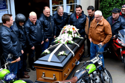 Hundreds of bikers buried the orphaned child that no one claimed.