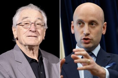 🔥 Robert De Niro Calls Stephen Miller a ‘Nazi’ — Miller Fires Back with Brutal Insult! 😳🎬  The feud just exploded into the public eye: De Niro slammed Trump’s homeland security aide Stephen Miller, saying: 💬 “He’s a Nazi! Yes he is, and he’s Jewish. He should be ashamed of himself.”