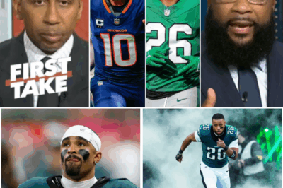 FIRST TAKE | “Jalen Hurts & Barkley gonna run all over Broncos” – Stephen A.: Eagles dominate Week 5