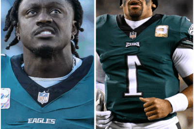 AJ Brown Totally Threw Teammate Jalen Hurts Under The Bus After Eagles’ Heartbreaking Loss To Broncos [VIDEO]