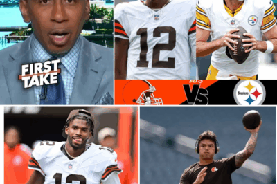FIRST TAKE | Stephen A. Smith predicts to Browns vs Steelers: The game end as Shedeur is starter QB?