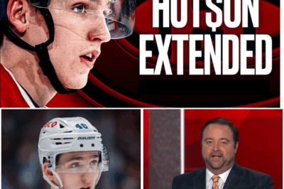 LeBrun with details on Lane Hutson’s 8-year extension with Canadiens