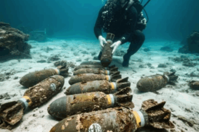 I Found 11 Bombs Underwater: Called Police, Then Military Arrives Fast!