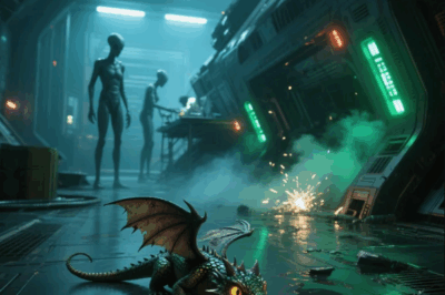 Aliens Neglected The Crippled Dragon Hatchling on an Alien Sinking Ship