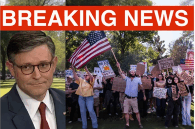 🚨 BREAKING: Speaker Mike Johnson is HIDING behind a fake fear of a “rabid base” to stall reopening the government — but footage from the No Kings rally proves it was calm, peaceful, and patriotic. 🇺🇸