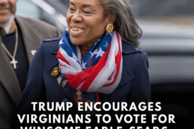 🚨 TRUMP BREAKS SILENCE — DROPS BOMBSHELL MESSAGE ON VIRGINIA RACE! 🚨 From Air Force One, President Trump just made it loud and clear who he’s backing in Virginia — and it’s shaking up the entire race.