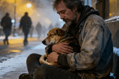 On a cold sidewalk, he’s just another shadow people walk past—until someone notices what he’s holding. A torn shirt, trembling hands, and a tiny heartbeat pressed against his chest. He has nothing left — no home, no comfort — yet he shares the only warmth he has with the one soul who never left his side. 💔